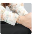 Gold Plated Romantic Love Silver Bracelet BRS-32-GP